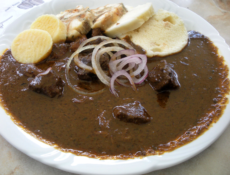 Braised meats and stews are popular in the Czech diet