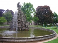 An ornate fountain in the Schlossgarten. 