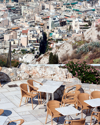 Greek Restaurant Terrace