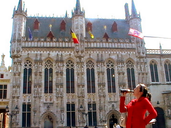 Beer on the Grand Place in Brussels