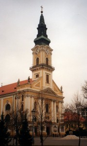 This Roman Catholic church was built between 1774 and 1806 and is called nagytemplom or-big church