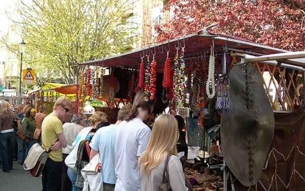 Portobello market crowd