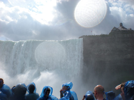 View of the Niagara Falls from Maid of the Mist