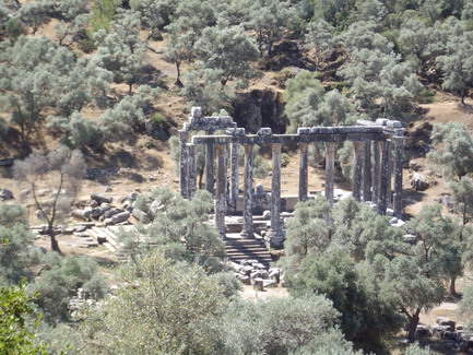 Ruins of Zeus temple in Euromos