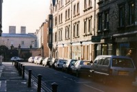 narrow street in the UK