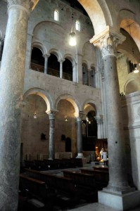 Inside the Duomo in Bari